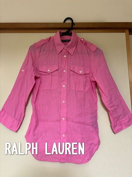 【RALPH LAUREN】リネンシャツ ピンク