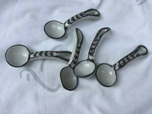  ceramics. spoon 5 piece set 