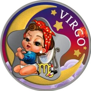 2023年ガーナ VIRGO 乙女座 純銀 プルーフ銀貨 限定1000枚