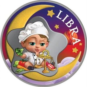 2023年ガーナ LIBRA 天秤座 純銀 プルーフ銀貨 限定1000枚