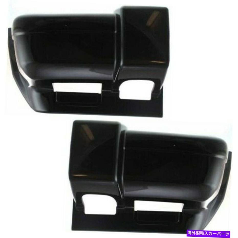 1997年から2001年のバンパーエンドキャップジープチェロキーセット2フロントプライミングBumper End Caps For 1997-2001 Jeep Cherokee Se
