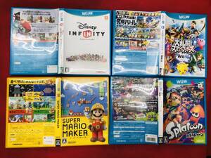 大乱闘スマッシュブラザーズfor WiiU マリオメーカー スプラトゥーン ディズニーインフィニティ 即購入! 4本 セット