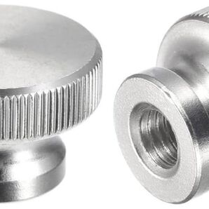 ローレットナット カラーハイヘッドブラインドホール付き ローレット親指ナット3個