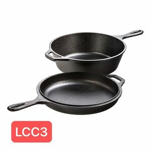 新品 未開封 ロッジ lodge コンボクッカー LCC3 鉄鍋 鉄なべ 鋳鉄 フライパン アウトドア スキレット IH対応