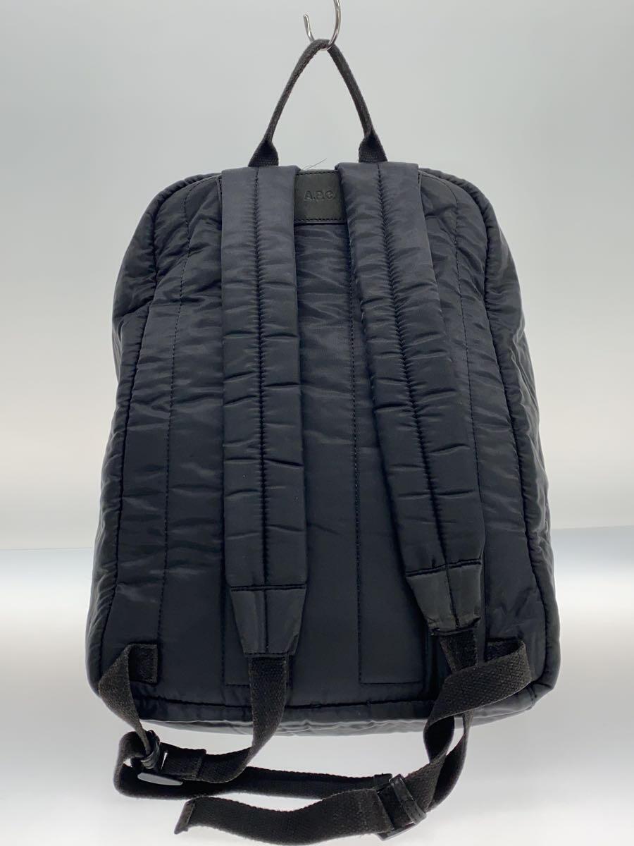 A.P.C.◆リュック/ナイロン/BLK/ロゴライン A.P.C.◆リュック/ナイロン/BLK/ロゴライン