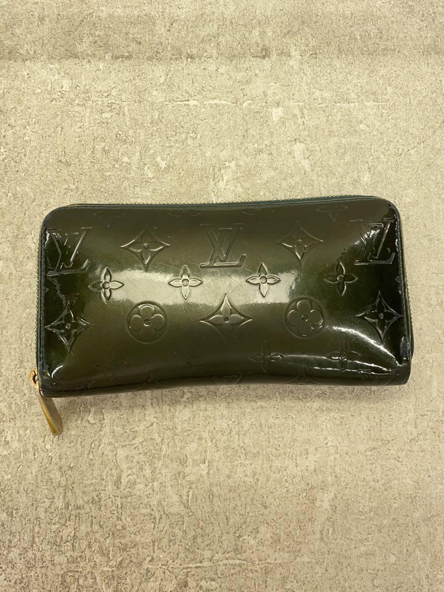 LOUIS VUITTON◆ジッピー・ウォレット_モノグラム・ヴェルニ_NVY/エナメル/BLU/メンズ