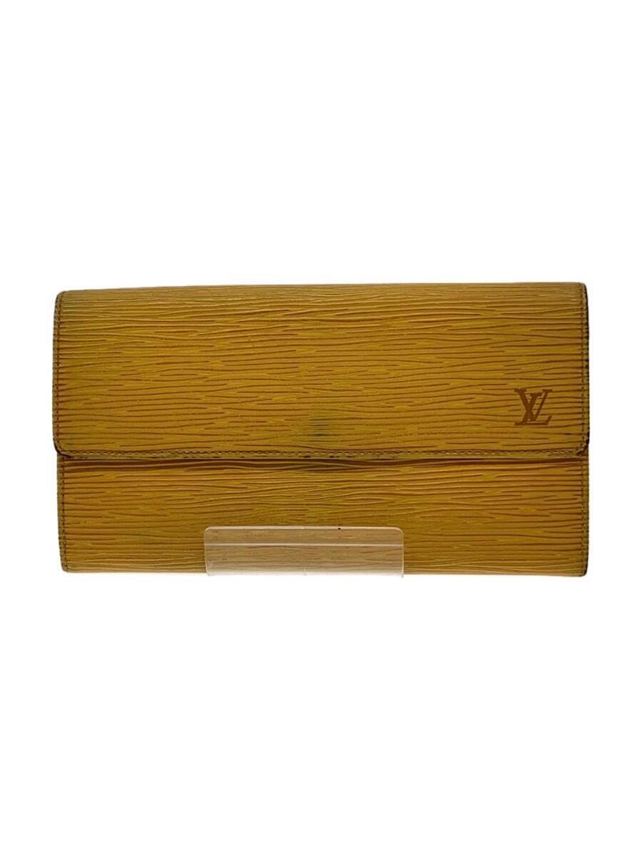 LOUIS VUITTON◆ポシェット・ポルト・モネ・クレディ_エピ_ORN/レザー/ORN/レディース