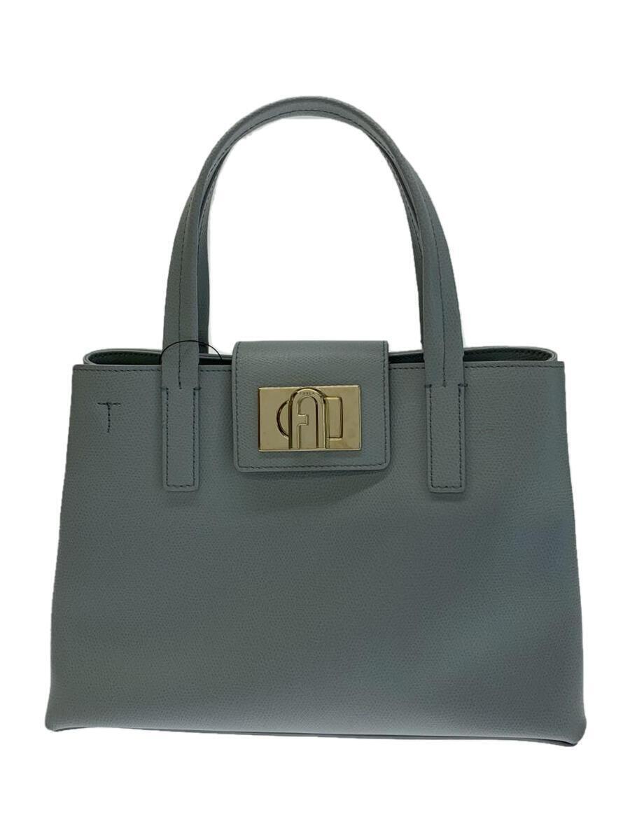 FURLA◆トートバッグ/レザー/BLU/1927
