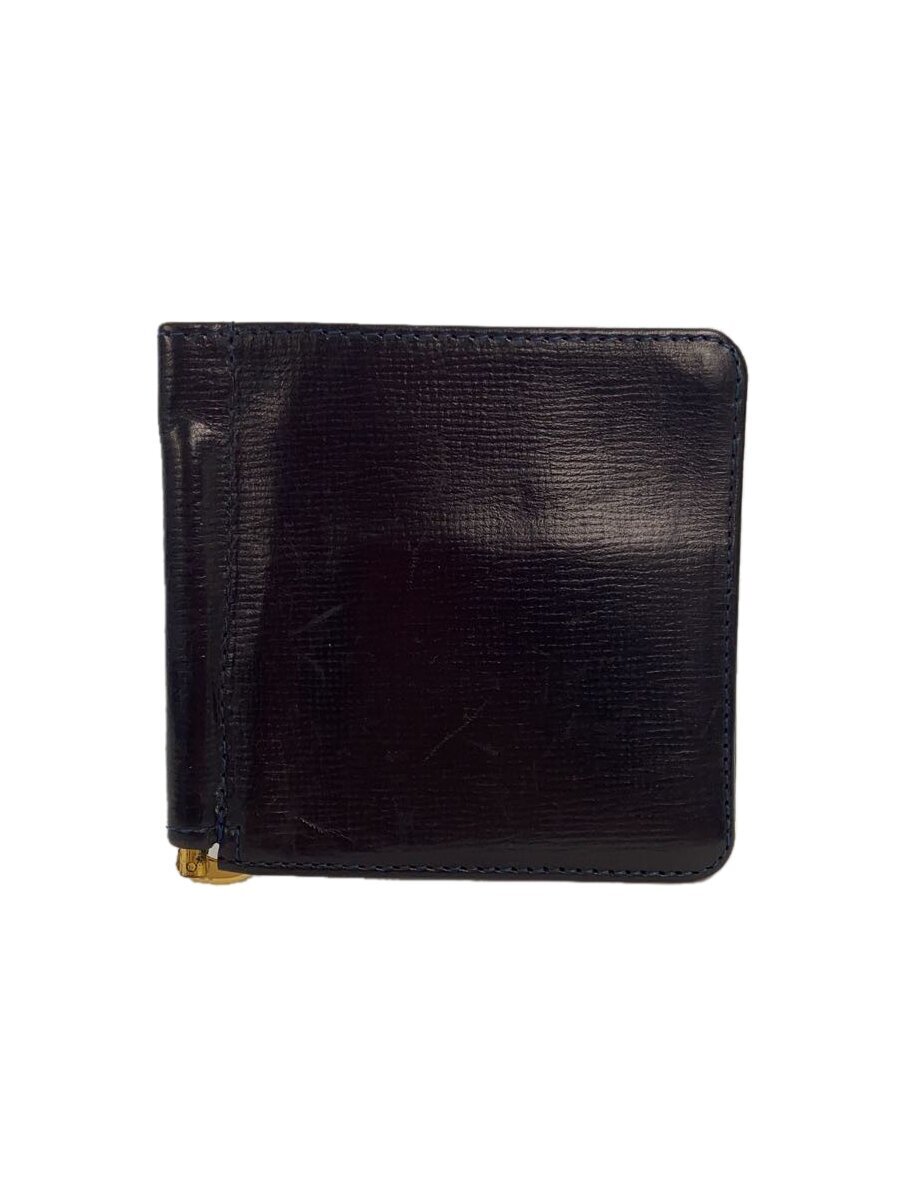 GLENROYAL◆2つ折り財布/レザー/BLK/無地/メンズ