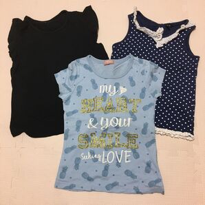 Tシャツ3枚セット 130センチ女の子