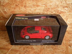 京商 MINICHAMPS 1:43 ブガッティ EB110 レーシング 1991 1of1,008pcs. 433 102113 (1/43 KYOSHO FAIR 2006 限定 BUGATTI)