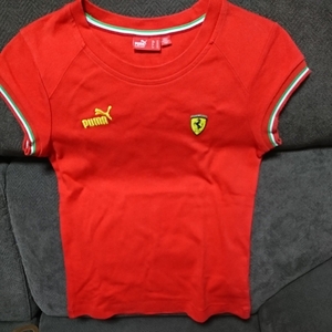 PUMA×フェラーリ チャンピオンシップTシャツRED size usサイズS