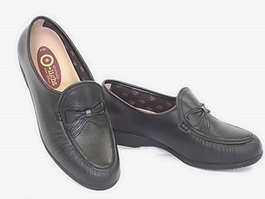o many luck -stroke -li black 25.0cm magnetism attaching health shoes wide width . slide water . strong OTAFUKU comfort shoes 