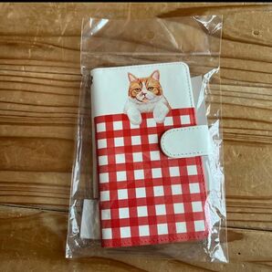 ふてニャン スマホケース チェック ロフト限定 定価3024円 2019年3月発売 ネコ 手帳型