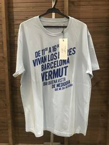 【タグ付き新品】BUENAVISTA ブエナビスタ VERMUT Tee T-SHITS SIZE L L-BLUE 鯉口