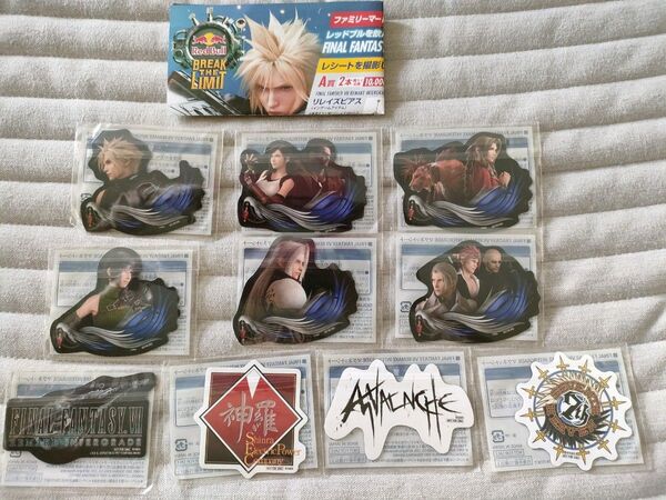 【非売品】ファイナルファンタジー7 Red Bull FF7R INTERGRADE マグネットシート 全種 コンプリート