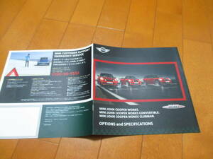 庫20141カタログ◆ＭＩＮＩ◆COOPER　WORKS　option　And　SPECIFI◆2010.3発行◆8ページ