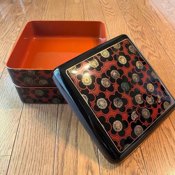 重箱 二段重箱 和食器 お重 美品ですが難あり