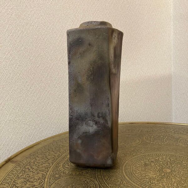 古い備前焼 花瓶 花器 茶道具 〈検 種子島焼