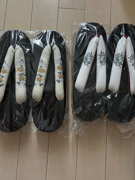 新品未使用 バラ売り可能 ゆかた館グレース 2足 即日発送 天然ゴム入り底 最終値下げ