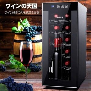新品 12本収納 ワインセラー ペルチェ静音式 縦置き横置き対応 保管庫 ショーケース ワインセラー