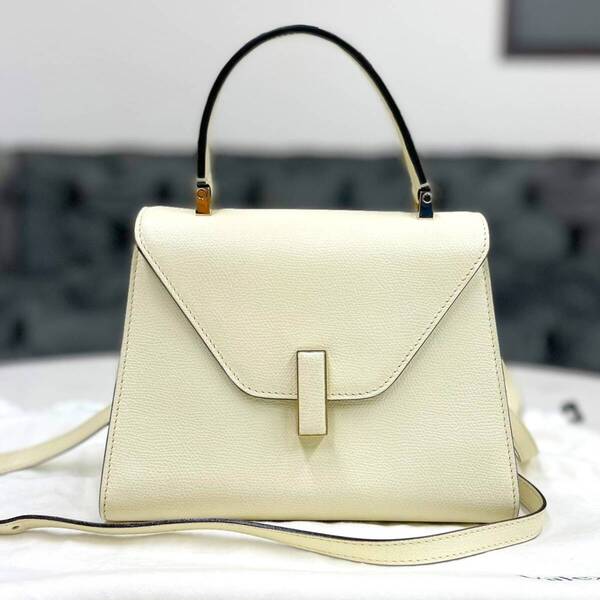 美品☆ ヴァレクストラ イジィデ ミニ 2way レザー ハンドバッグ