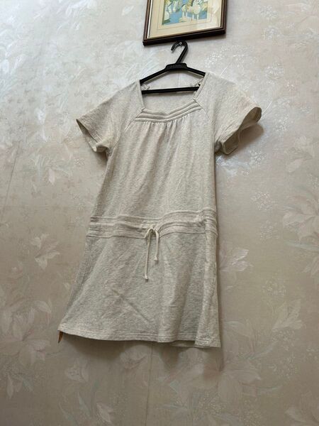 綿100%のチュニック(長めのTシャツ) 試着のみ サイズM