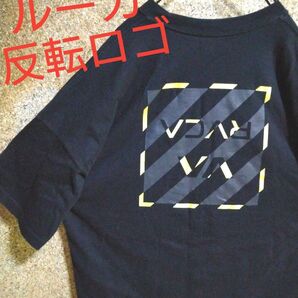 【レア・反転ロゴ】RVCA ルーカ Tシャツ バックプリント デカロゴ Mサイズ