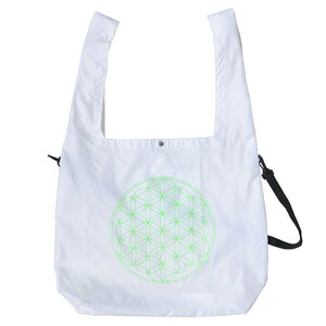 ＊ 【新品/即決】 flower of life/フラワーオブライフ/ 2Way リップストップ バッグ/ホワイト/トートバッグ/ショルダーバッグ/E-yang