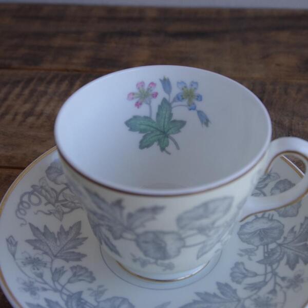 ウェッジウッド ワイルドフラワー 黄色 昼顔 花柄 コーヒーカップ ソーサー Wedgwood Wild Flower #220609-1~6 イギリス ヴィンテージ 食器