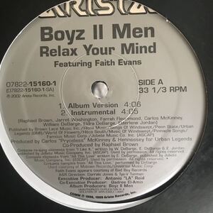 美品 boyz Ⅱ men / relax your mind レコード シングル R&B バイナル