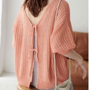 美品 Discord カーディガン オレンジ 2way