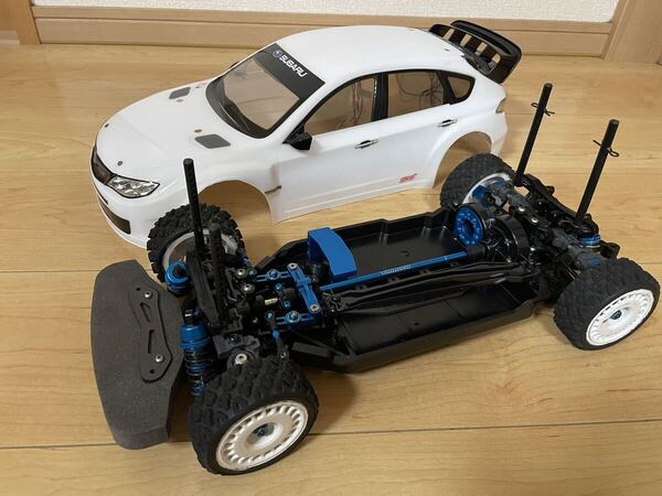 【送料無料】 タミヤ TT02ラリー仕様 オプション多数 スバル インプレッサ WRC2008 ボディ 電飾付き