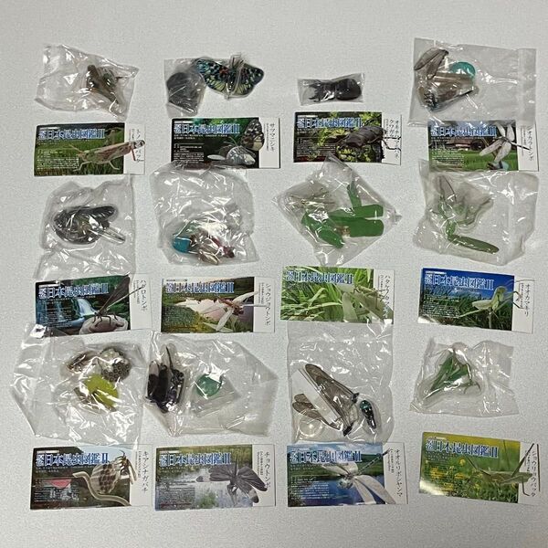 原色日本昆虫図鑑Ⅱ 【シークレット含む全12種】内袋未開封品 未組立品 ミニブック12枚付 ユージン