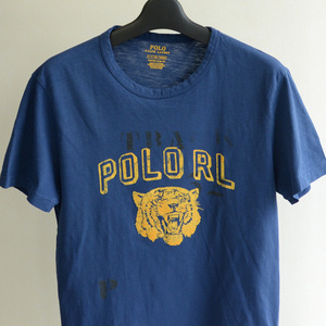  не использовался Ralph Lauren POLO Logo колледж stencil футболка size S