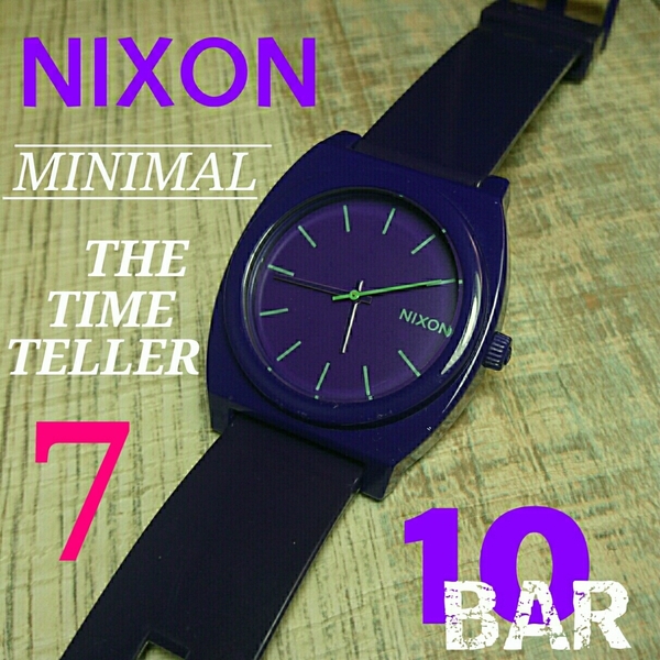 NIXON ニクソン タイムテラー 7 パープル 中古 HW181