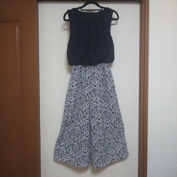 オールインワン ドッキング花柄パンツ 160cm