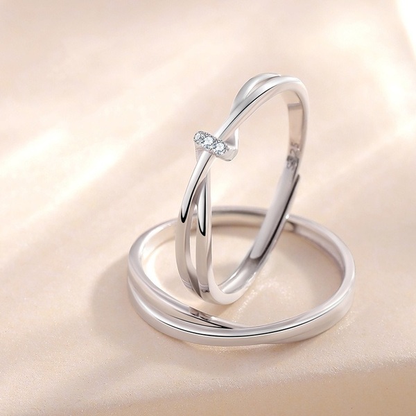 《 送料無料 》 リング 指輪 メンズ レディース フリーサイズ 新品 未使用 人気 ペアアクセサリー シミラー カップル お揃い 【PN3486】