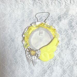 缶バッジロゼットLittle Angelシリーズイエロー