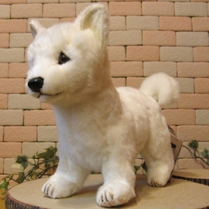  real . dog. soft toy Hokkaido dog dog objet d'art ... ornament dog. figure interior 