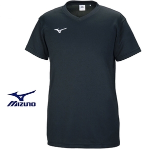 150サイズ◆ミズノ　MIZUNO◆V2MA708809　ブラック　ワンポイントTシャツ　ジュニア◆　正規品　◆送料185円OK◆クリックポスト対応◆