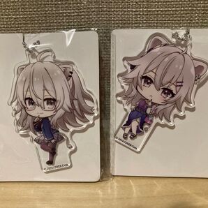 hololive ほろらいぶ GiGO限定 アクリルボールチェーン 獅白ぼたん 2種セット