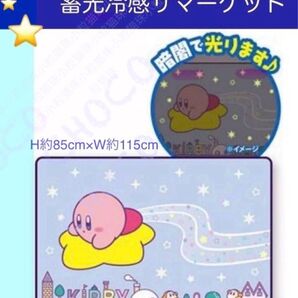 暗闇で光る! 星のカービィ 蓄光 冷感サマーケット BIG ブランケット パープル
