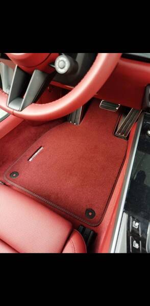 Porsche 992 新型911 現行911 カレラ S GTS カレラ4S targa 4 GT3 turboS ターボS ワイン赤 左ハンドル フロアマット4枚set