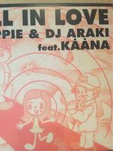 FALL IN LOVE/[12 inch Analog]/CHAPPIE&DJ ARAKI feat.KAANA/歌詞カード有_画像1