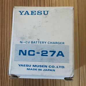 YAESU ヤエス NC-27A 元箱 未使用 FNB-9 標準充電器 当時物 FT-104 FT-204 FT-704