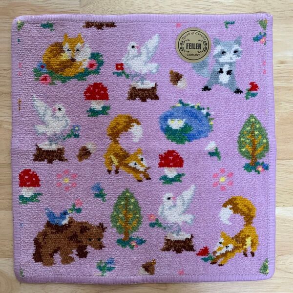 新作 フェイラー 鳩居堂 ハンカチ ペールパープル