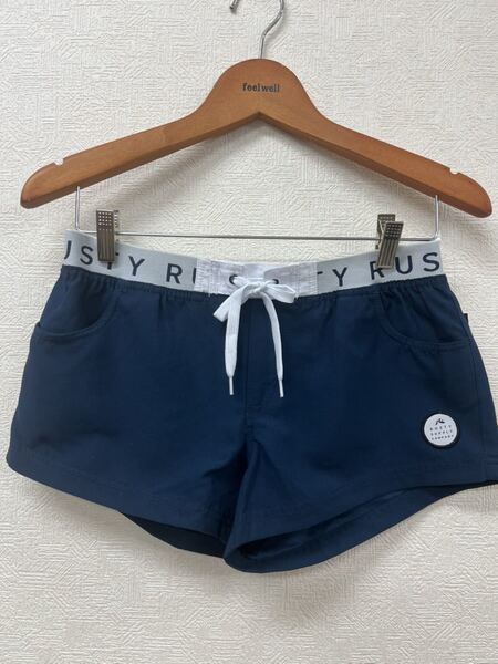 新品未使用★ラスティレディースボードショーツ ショートパンツ水陸兼用 ネイビーL