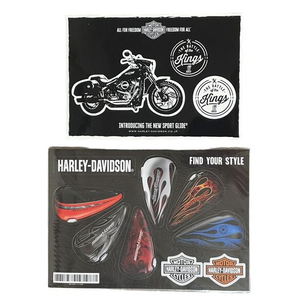 Harley-Davidson タンク デカール 防水 シルバー ガレージ ツール マグネット セット ハーレーダビッドソン シール ステッカー