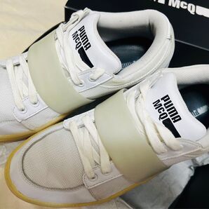 【美品】Alexander McQueen × PUMA スニーカー ベルクロストラップ ホワイト